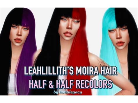 The Sims Resource Leahlilliths Moiira Hair Recolored By Bobasimmer
