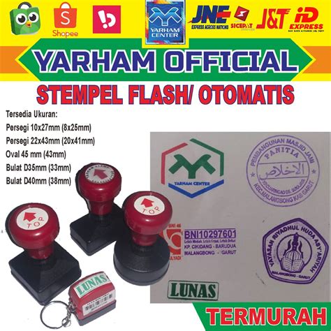 Jual Stempel Lunas Flash Cap Otomatis Kecil Indonesiashopee Indonesia