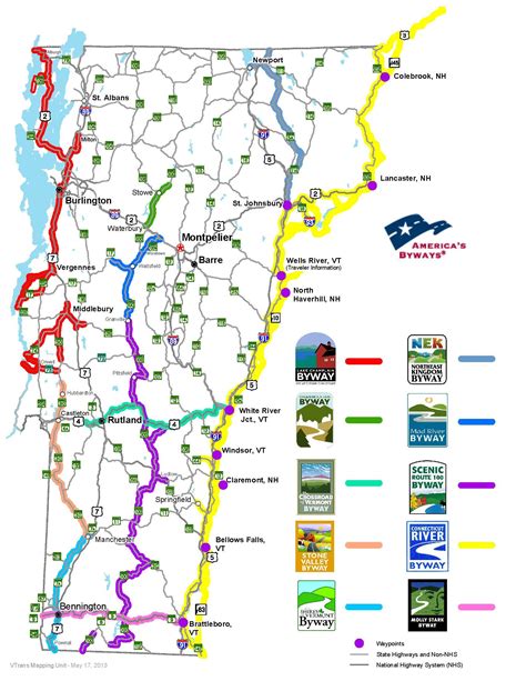 Vermont Byway Maps Explore Vermonts Byways Fall Foliage Tour