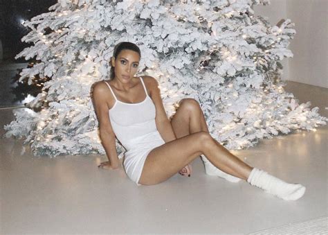 Kim Kardashian Strikes A Pose In Her Skims Underwear As She Reveals