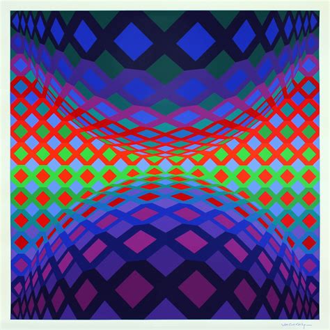 Victor Vasarely 1906 1997 Victor Vasarely Op Art Optical Illusions Art
