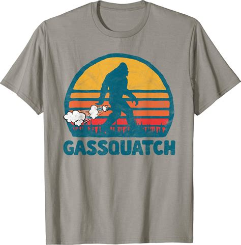 Gassquatch Funny Farting Bigfoot Retro Fart T Shirt Amazonde Fashion