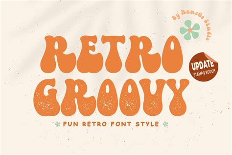 Retro Groovy Font By Hansco · Creative Fabrica