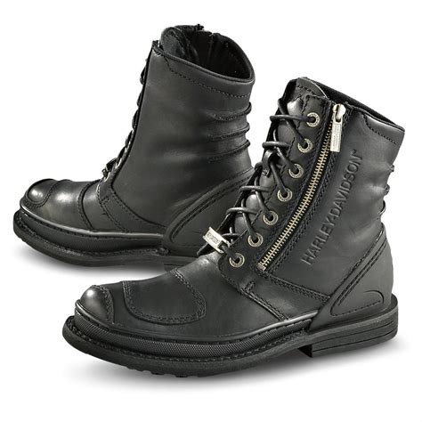 Mens Harley Davidson Jackson Side Zip Boots Black 142350