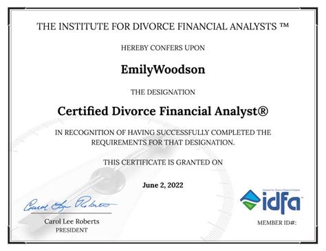Emily Woodson Cfp® Cdfa® On Linkedin Im Proud To Announce That I Have Officially Become A
