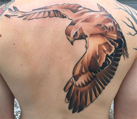 Red Tailed Hawk By Marc Nelson Colts Timeless Tattoos Madison Wi