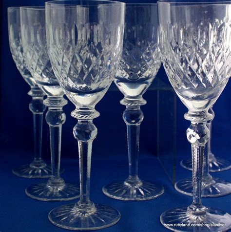 Sparkling Crystal Goblets Set Of 6 By Rogaska From Al Silver On Ruby Lane