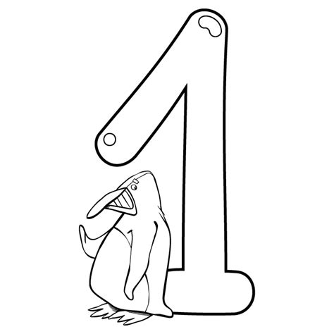 Coloring Printables Numbers With Cartoon Style Animals