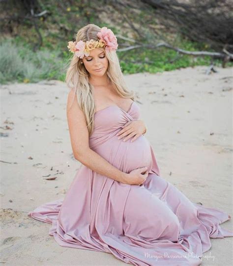 Mama Embarazada Que Hermosa Foto Vestido De Maternidad Sesión De