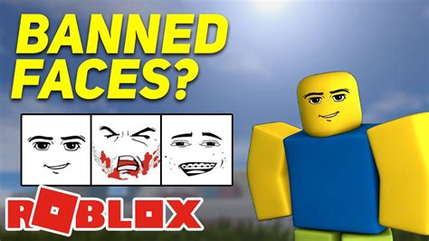 These Faces Were Banned From The Roblox Catalog Youtube