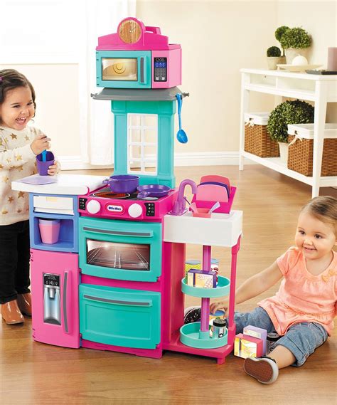 Little tikes first oven realistic pretend play appliance for kids play kitchen. Look at this #zulilyfind! Little Tikes Pink & Green Cook N ...