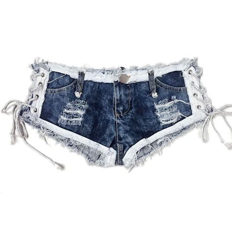 2018 Summer Very Sexy Jeans Shorts Women Slim Low Waist Type Ultra Short Denim Shortsjeans