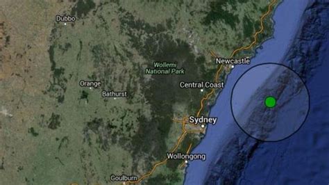 Gosford Earthquake Magnitude 41 Quake Detected Off Nsw Central Coast