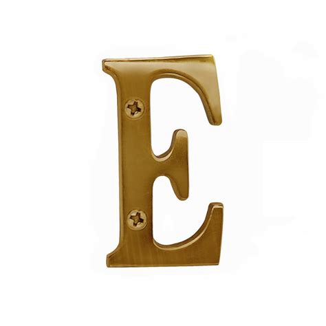 Salsbury Industries 3 In Solid Brass Antique Letter E 1240a E The