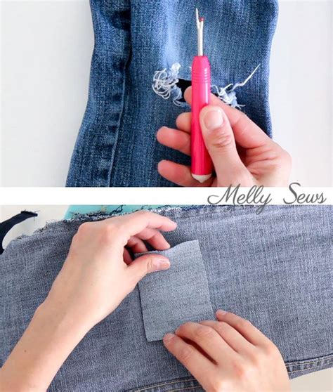 How To Patch Jeans Melly Sews How To Patch Jeans Patched Jeans Diy Patched Jeans