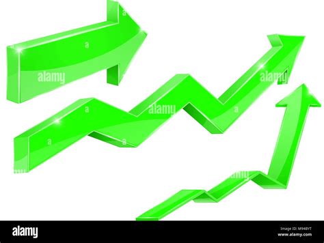 Arrows Green Financial Indication Arrows Stock Vector Image And Art Alamy