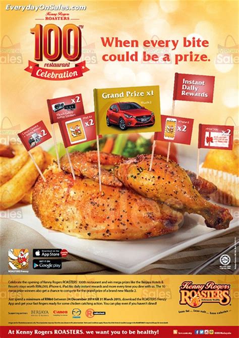 Internationally, kenny rogers roasters has expanded to various countries around the world and has restaurants in malaysia, singapore, china kenny rogers roasters offered wednesday treats buy 1 free 1 promotion for members. Kenny Rogers Roasters Frenzy Promotion in Malaysia ...
