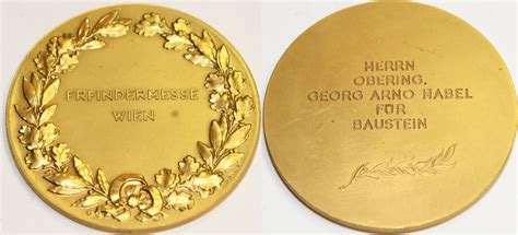 Österreich Große Medaille Erfindermesse Wien Nd M0083 Obering