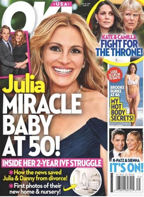 Julia Roberts Embarazada A Los 50 Miracle Baby Ok Farandulista