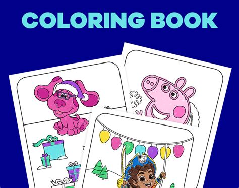 12 Days Of Nick Jr Holiday Coloring Book Nickelodeon Parents
