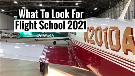 What To Look For When Choosing A Flight School In 2021 Youtube