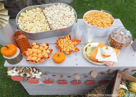Host A Fall Harvest Party And Popcorn Bar Joy In The Commonplace