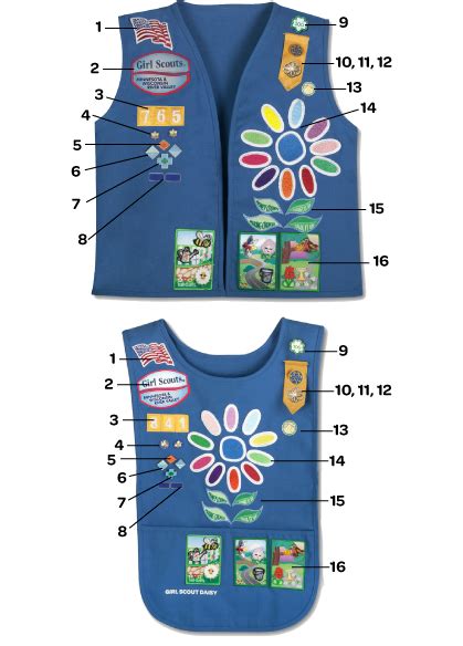 Uniform Guide Girl Scout Daisy Activities Girl Scout Daisy Vest
