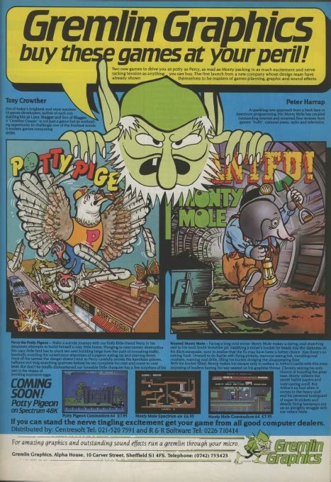 The Fantastic Gremlin Graphics This Ad Features Two Of Its Most Famous