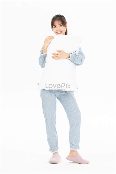 Girl In Pajamas Holding Pillow Picture And Hd Photos Free Download On
