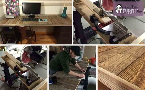 72″l x 25″/38″w x 29″h. How to Build a Reclaimed Wood Pallet Desk Top | Pretty ...