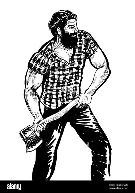 Lumberjack Drawing