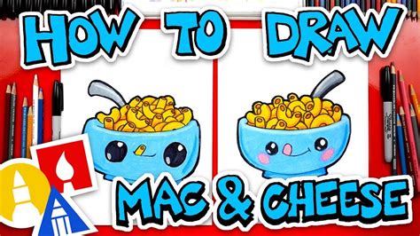 How To Draw Funny Macaroni And Cheese Art For Kids Hub