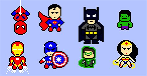 Pixel Art Super Heroes Pixel Art Maker