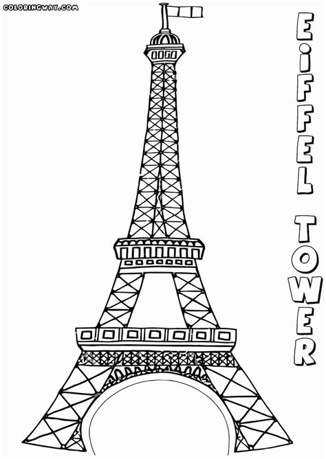 Eiffel Tower Coloring Page Lovely Eiffel Tower Coloring Pages