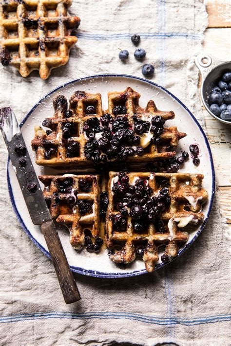 Encuentre evaluaciones y experiencias sobre halfbakedharvest.com. Bursting Blueberry Cornmeal Waffles | Recipe (With images ...