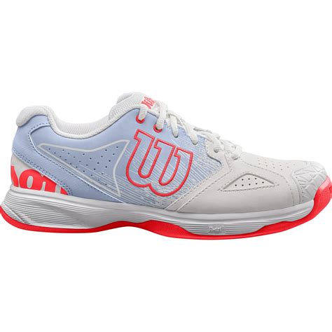 Wilson Womens Kaos Devo Carpet Tennis Shoes Whitehalogen Bluefiery