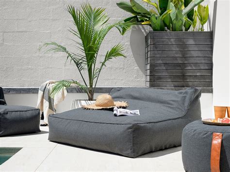 Lizzie Double Bean Bag Cover Grey Clearance Outdoor Bean Bag