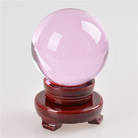 Pretty Rare Glass Ball Pink 60mm Natural Magic Healing Crystal Sphere