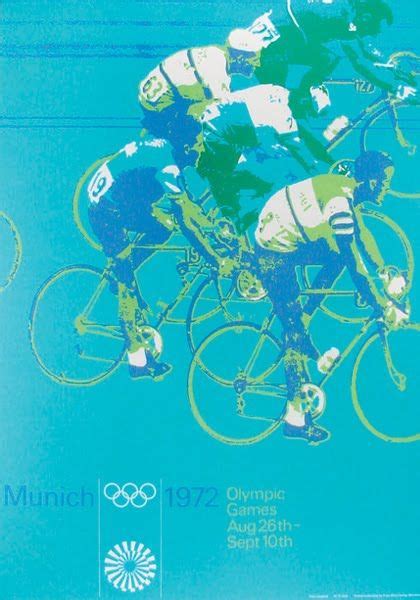 Olympic Games Munich Poster Olympic Poster Otl Aicher Bike Poster
