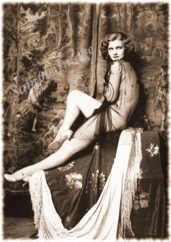 Vintage S Erotic Female Nude Sepia Retro Art Photo Reprint A A Or A Picclick Uk