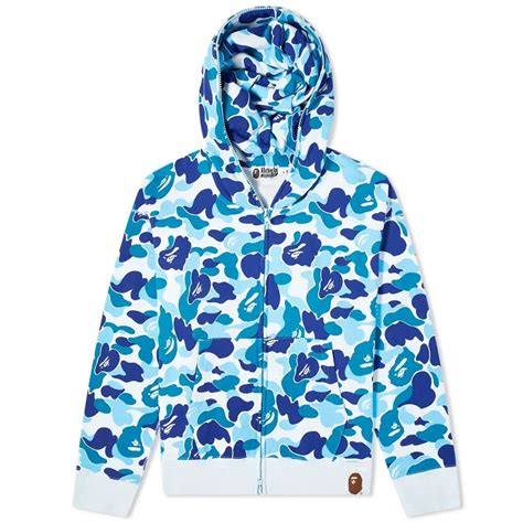 Bape Giant Abc Camo Full Zip Hoodie Blue Whats On The Star