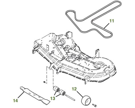 John Deere Mower Deck Parts Diagram