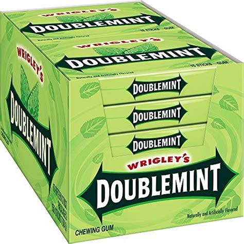 Wrigleys Doublemint Chewing Gum 15 Sticks Pack Of 10 Active Saturn