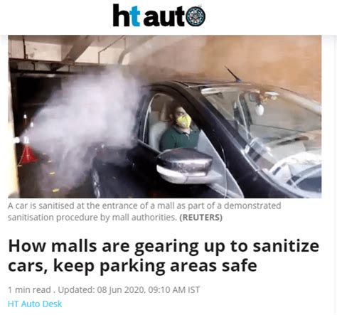 How Malls Are Gearing Up To Sanitize Cars Keep Parking Areas Safe