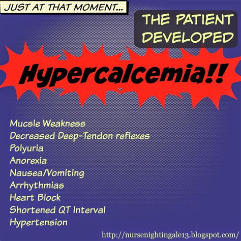 Hypercalcemia Signs And Symptoms Causes Treatments Nursing School
