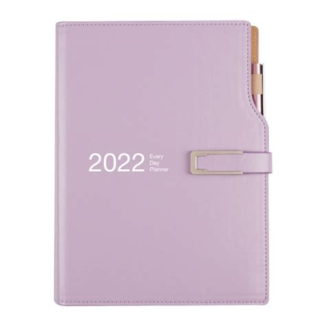 Блокнот органайзер Agenda 2022 Planner A5 с ручкой фиолетовый купить с доставкой по выгодным