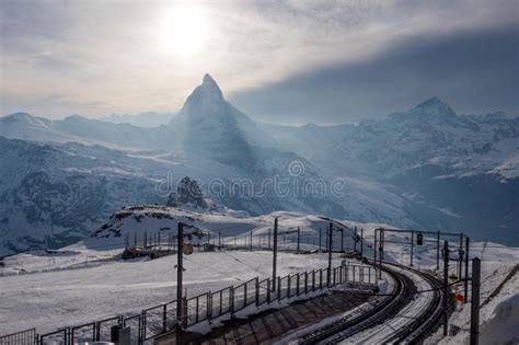 Scenic View Of Matterhorn Switzerland Stock Photo Image Of