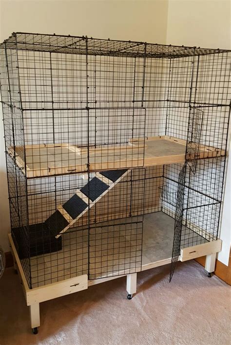 Homemade Flemish Giant Rabbit Cage More Chinchilla Cage Ferret Cage