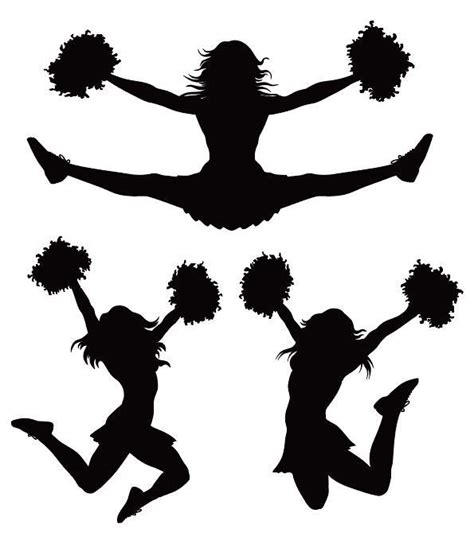 Cheerleader Silhouette Svg Free File Svg Png Dxf Eps Free