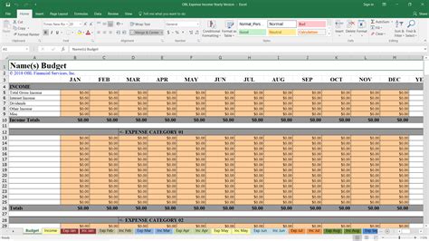 Expense Tracker For Small Business Excel Sample Excel Templates